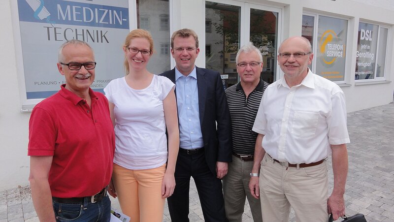 Hans-Jürgen Binner, Patricia Klein, Reinhard Brandl, Andreas Gegg und Hans Achhammer