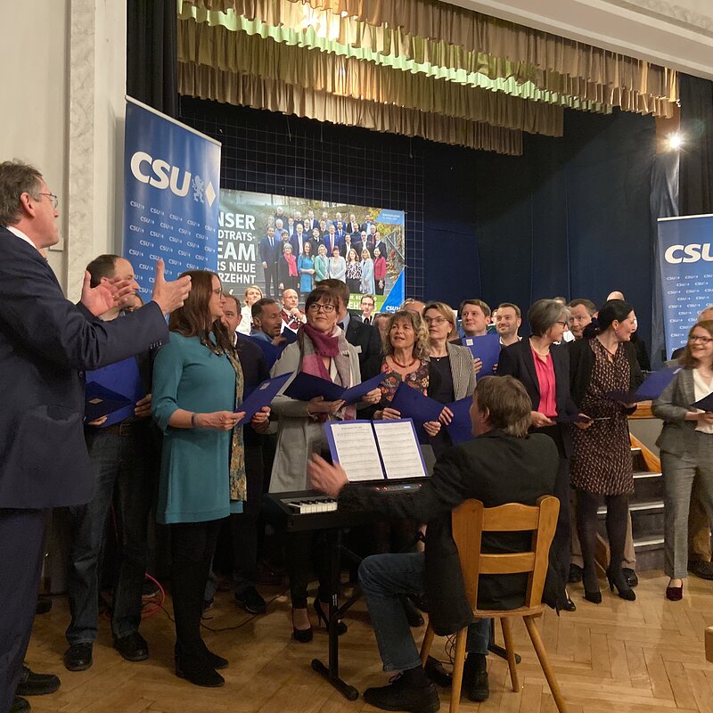 Wahlkampf-Endspurt der CSU Neuburg