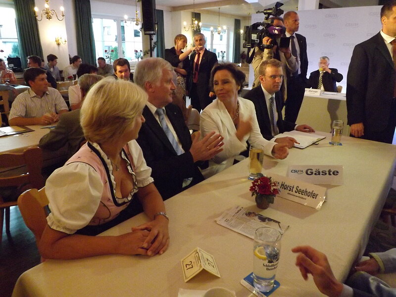 MdL Erika Görlitz, Ministerpräsident Horst Seehofer, Staatsministerin Christine Haderthauer und MdB Dr. Reinhard Brandl