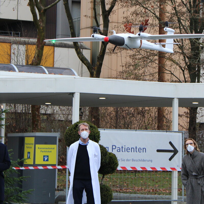MEDinTime-Drohne landet am Klinikum Ingolstadt