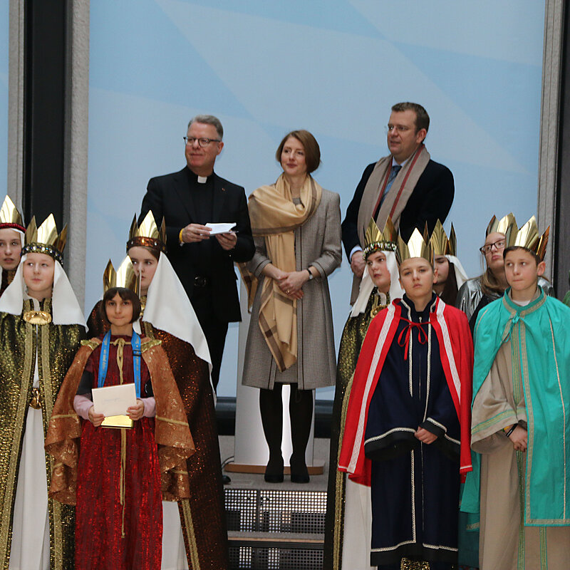 Sternsinger der Diözese Eichstätt in der Landesvertretung Bayern