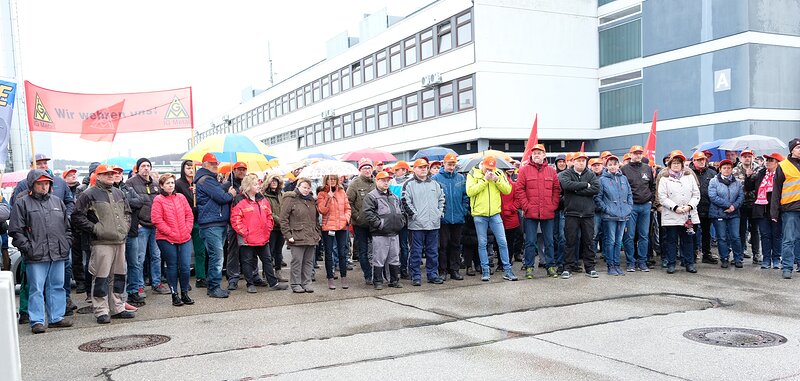 Kundgebung bei Ledvance in Eichstätt; Foto: IG Metall