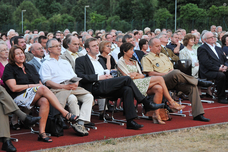 Reinhard Brandl mit Polizeidirektor Hubert Müller und Frau Müller