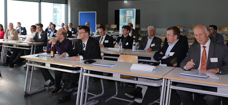 Dr. Reinhard Brandl MdB und Prof. Dr. Walter Schober bei der EDR-Veranstaltung; Foto: THI Ingolstadt