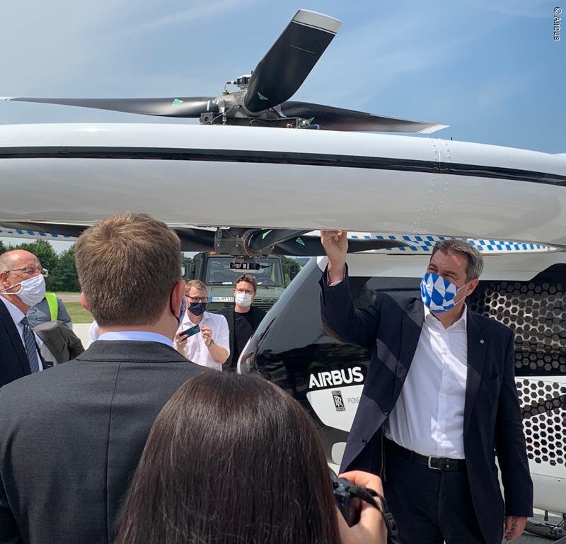 Besuch von Ministerpräsident Dr. Markus Söder bei AIRBUS Helicopters Donauwörth