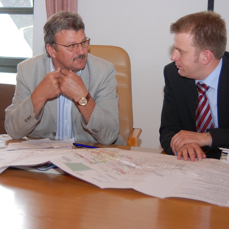 Gespräch mit Bürgermeister Wunibald Koppenhofer