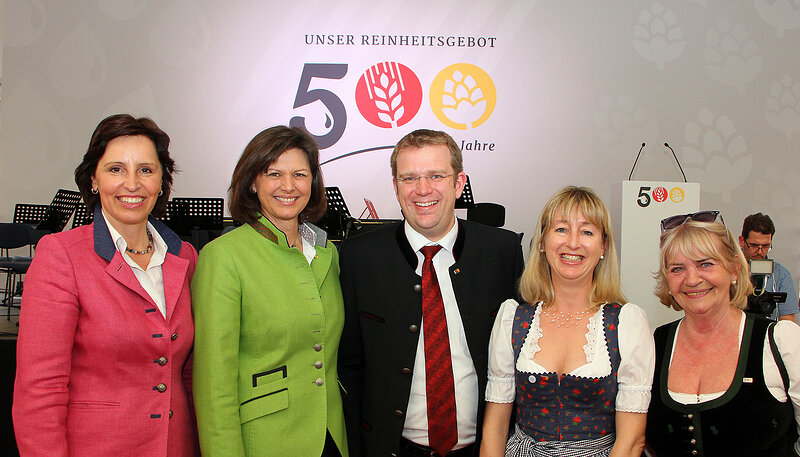Christine Haderthauer, Ilse Aigner, Reinhard Brandl, Eva-Christina Wittmann-Ott und Brigitte Fuchs; Foto: Stefan Eberl