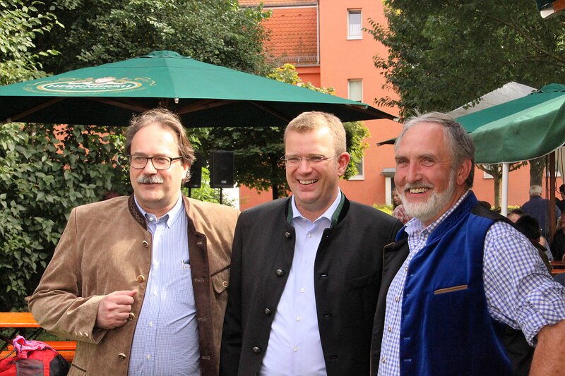 Roland Hansch, Dr. Reinhard Brandl und Franz Wöhrl