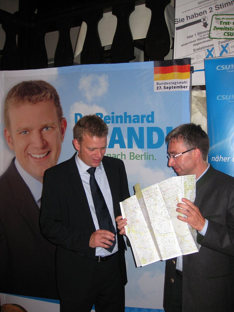 Reinhard Brandl und CSU Ortsvorsitzender Achim Janssen
