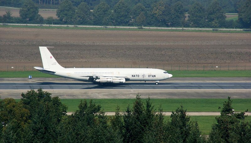 Die Boeing 707-320 C bei der WTD 61 Manching