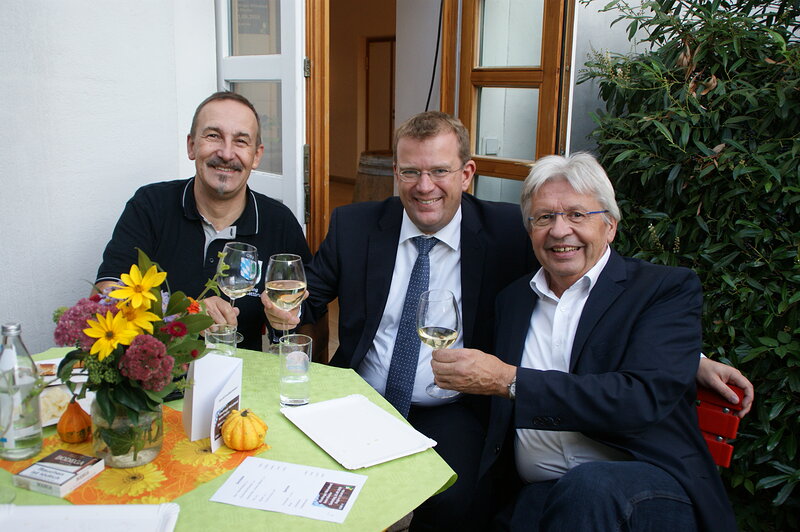 Kreis- und Gemeinderat Andreas Schieferbein, MdB Dr. Reinhard Brandl und Lud CSU-Ortsvorsitzender Ludwig Schmidt; Foto: Sylvia Schmidt