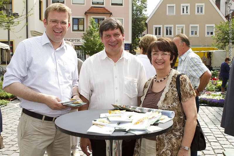 Reinhard Brandl, Karlheinz Stephan und Inge Eberle