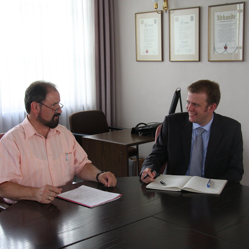Gespräch mit Bürgermeister Andreas Husterer