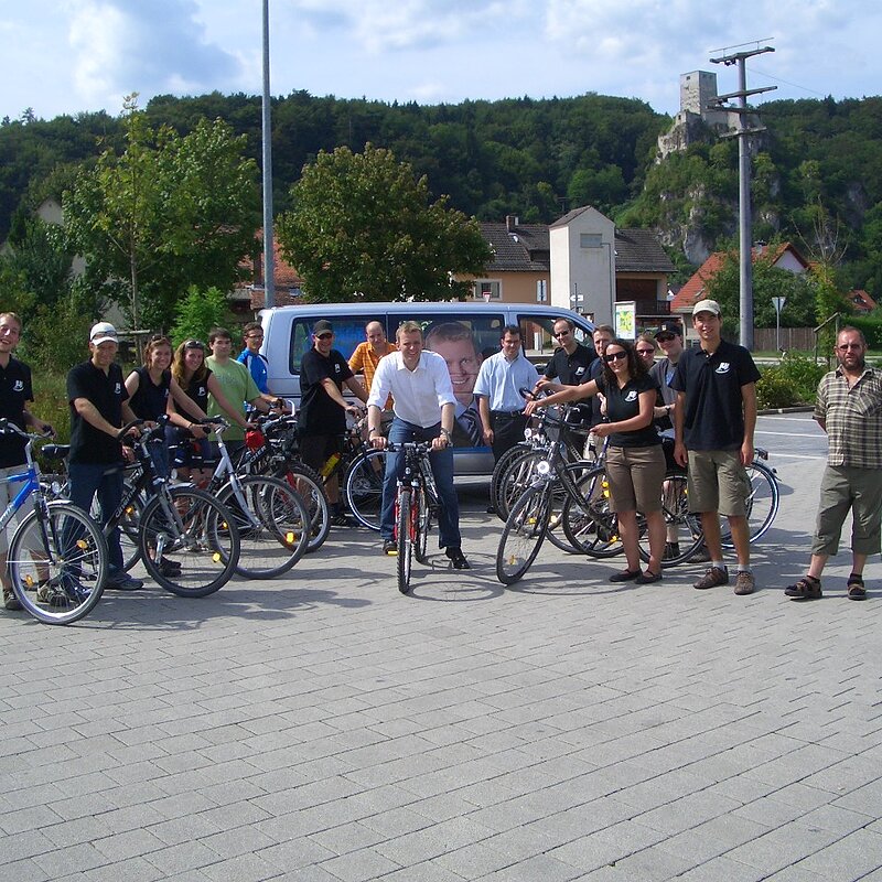 Fahrradtour der Jungen Union (Rennertshofen, Wellheim, Dollnstein)