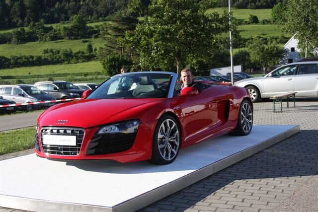 Reinhard Brandl im AUDI-Spyder in Kottingwörth