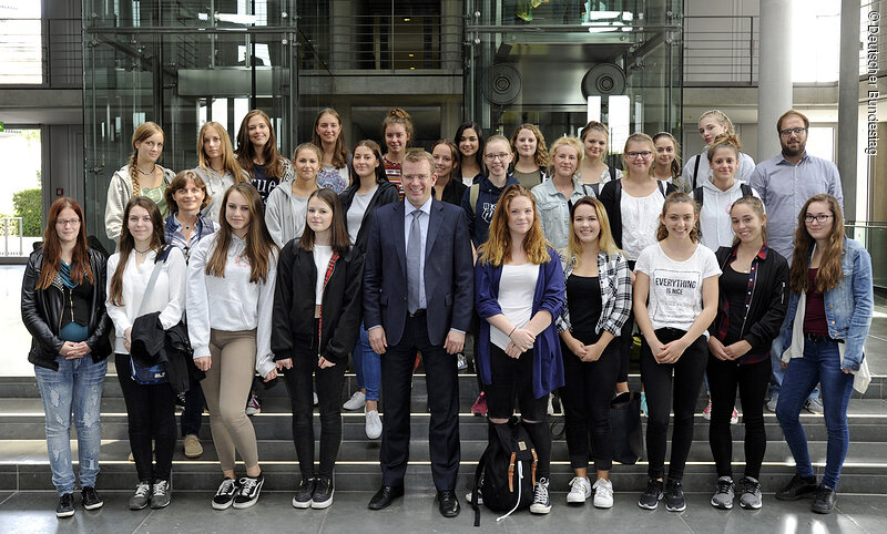Die Schülerinnen der Maria-Ward-Schule Eichstätt in Berlin