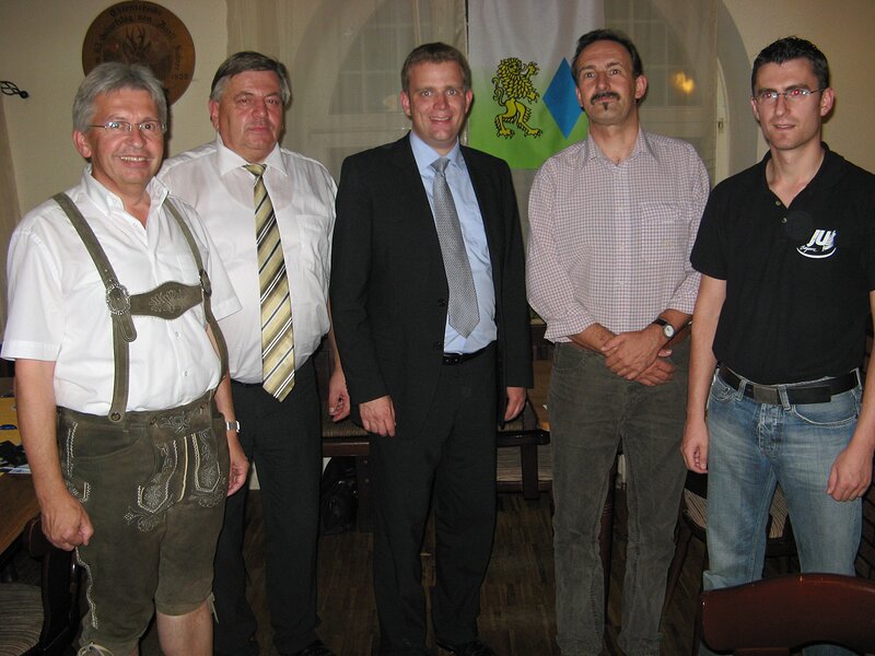 Ludwig Schmidt, Max Schöner, Reinhard Brandl, Andreas Schieferbein und Michael Sterler