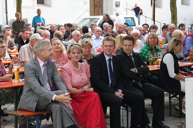 OB Alfred Lehmann, Brigitte Fuchs, Reinhard Brandl und Christian Lösel