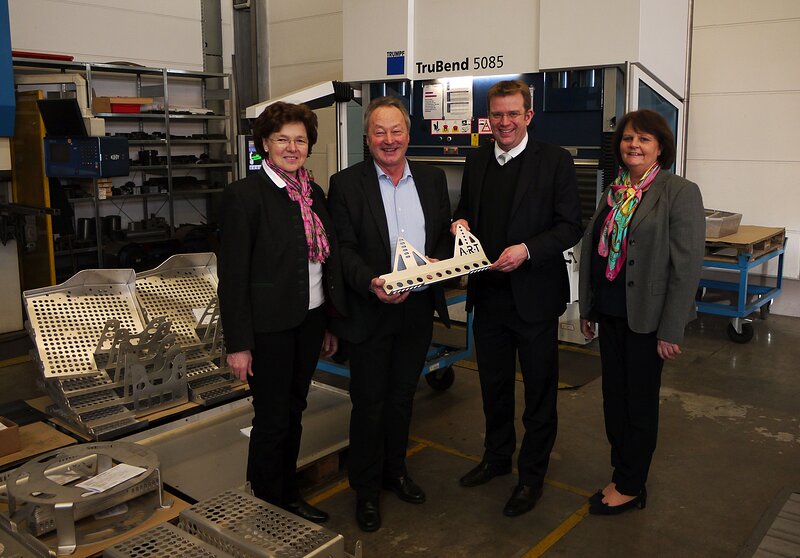 Mathilde Ahle, Anton Wachinger, Dr. Reinhard Brandl und Isolde Wachinger