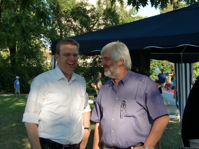 Reinhard Brandl und Peter Hoyer, ehem. Ortsvorsitzender