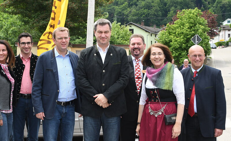 Ministerpräsident Markus Söder in Mörnsheim