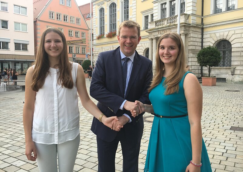 Sarah Edenharter, Reinhard Brandl und Larissa Nägler