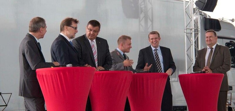 Die Teilnehmer an der Podiumsdiskussion