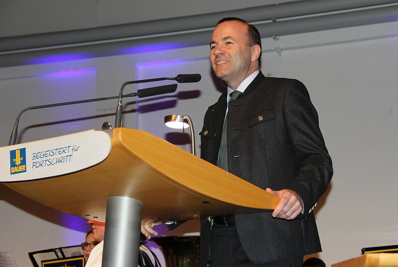 Manfred Weber MdEP in Schrobenhausen; Foto: CSU-OV Schrobnehausen