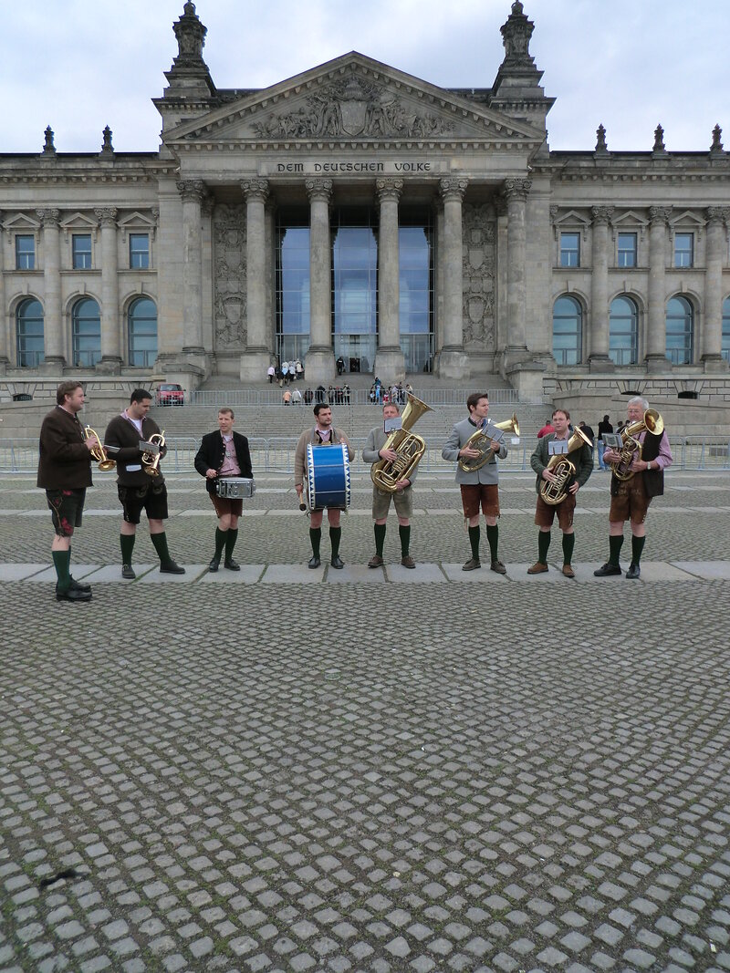 Ständchen vor dem Berliner Reichstag