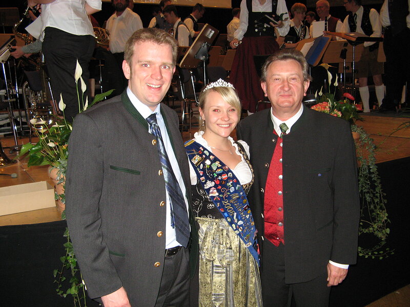 MdB Dr. Reinhard Brandl, Musikkönigin Franziska Ostermeier und Landrat Franz Meyer, Passau