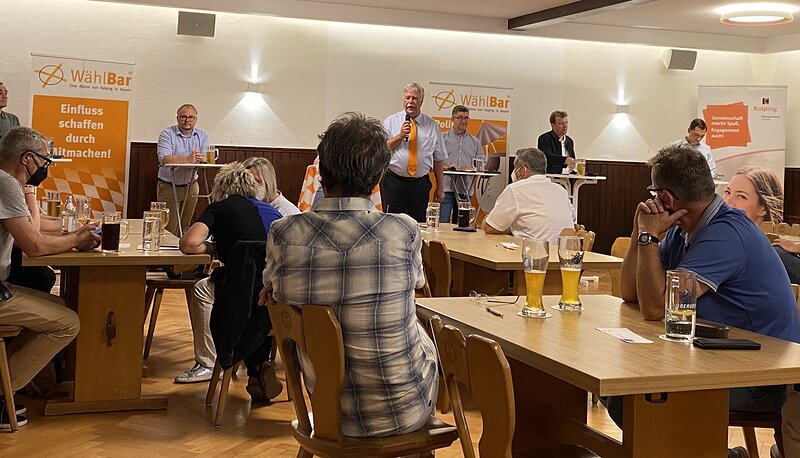 Reinhard Brandl beim Kolping-Bildungswerk; Foto: S. Schmidt