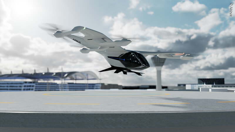 Der neue, kleinräumige Luftverkehr soll auf bestimmten Bahnen in der Luft stattfinden.