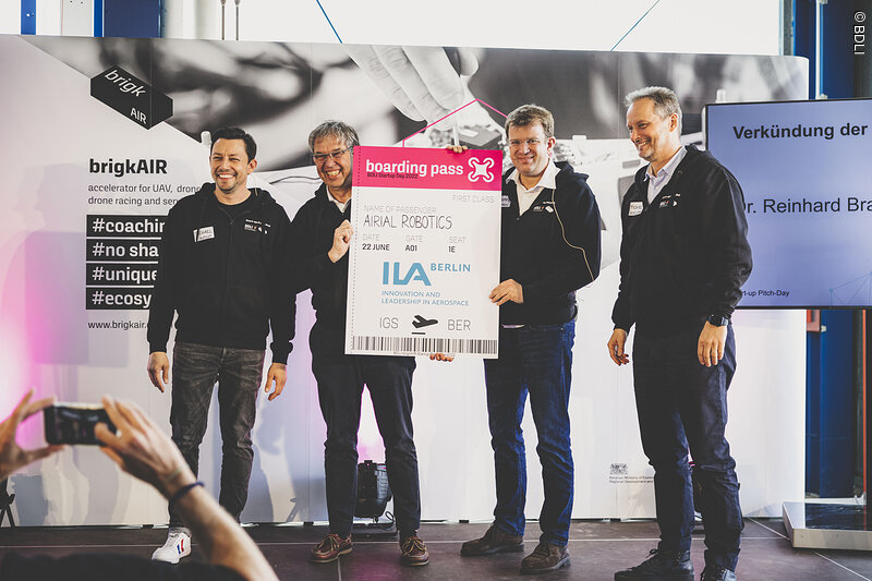 Gewinner aus Hamburg: Airial Robotics darf sich auf einem Stand der ILA Berlin präsentieren.
