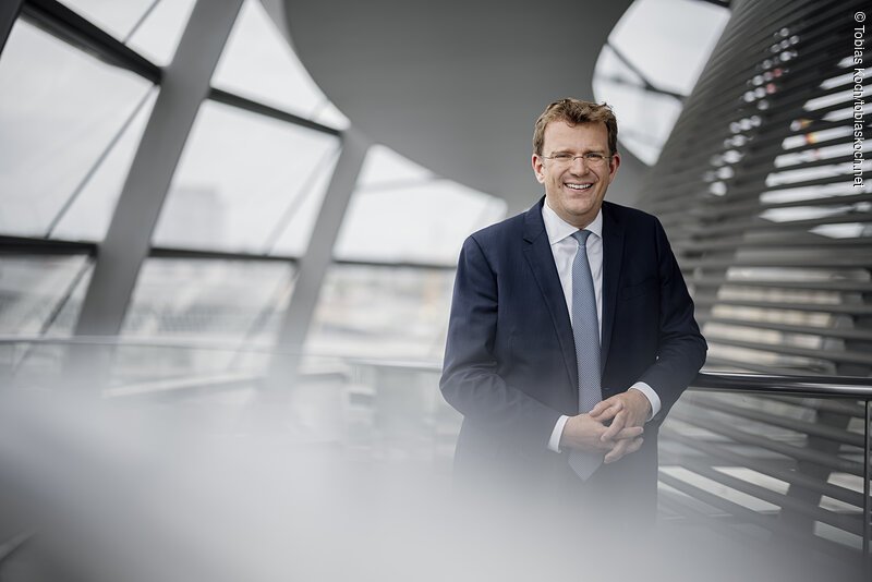 Reinhard Brandl am 24.06.21 in Berlin im Deutschen Bundestag. / Foto: Tobias Koch (www.tobiaskoch.net)