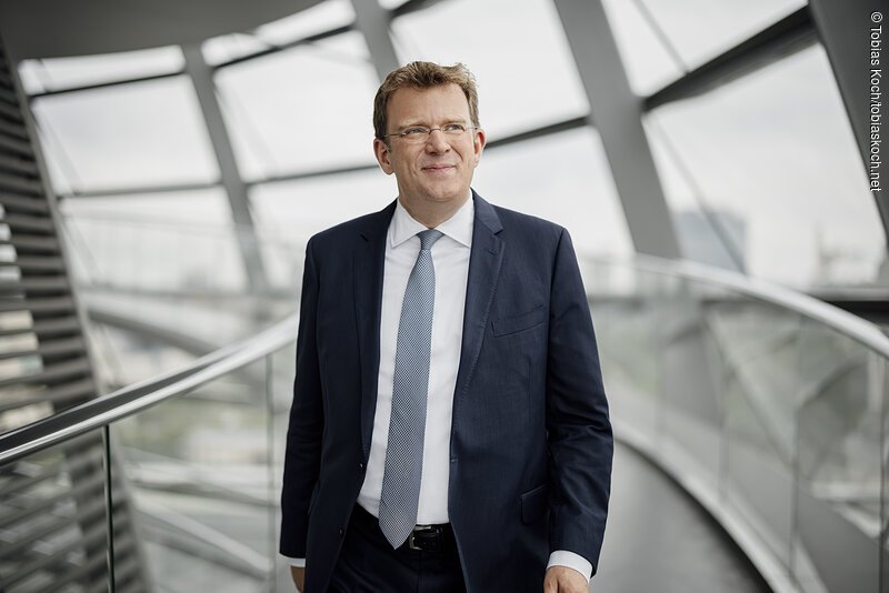 Reinhard Brandl am 24.06.21 in Berlin im Deutschen Bundestag. / Foto: Tobias Koch (www.tobiaskoch.net)
